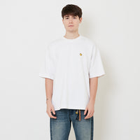 Men Embroidery Oversized Tee - Off White - SM2509157A