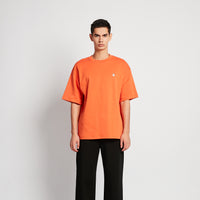 Men Embroidery Oversized Tee - Orange - SM2509157D