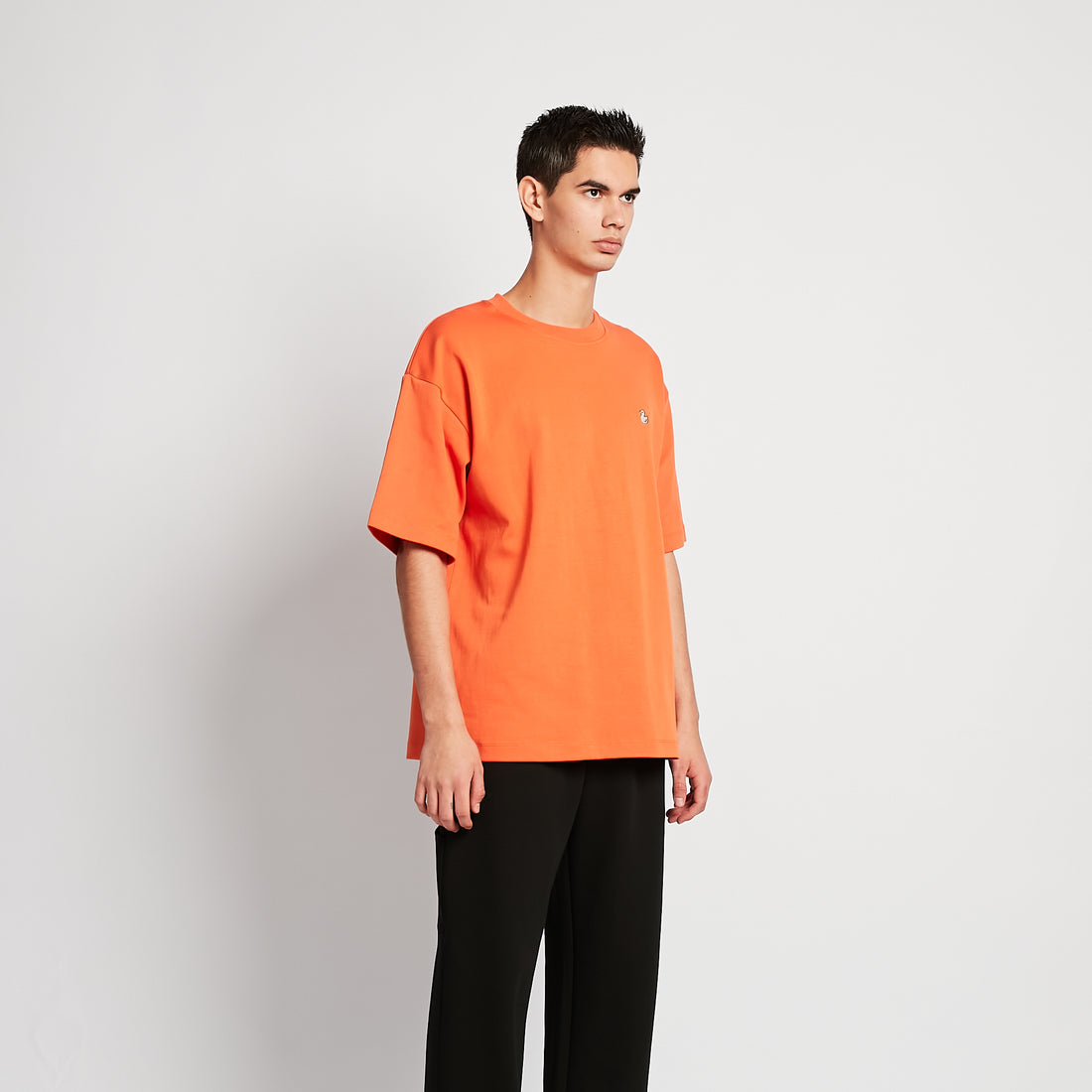 Men Embroidery Oversized Tee - Orange - SM2509157D