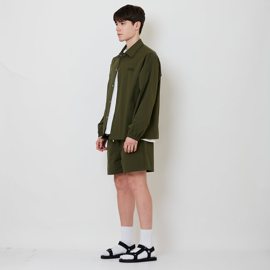 Men Nylon Shorts - Army Green - SM2509158A