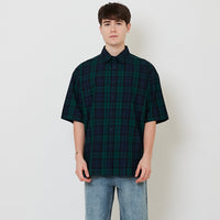 Men Oversized Shirt - Dark Green - SM2510160A