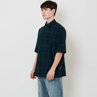Men Oversized Shirt - Dark Green - SM2510160A