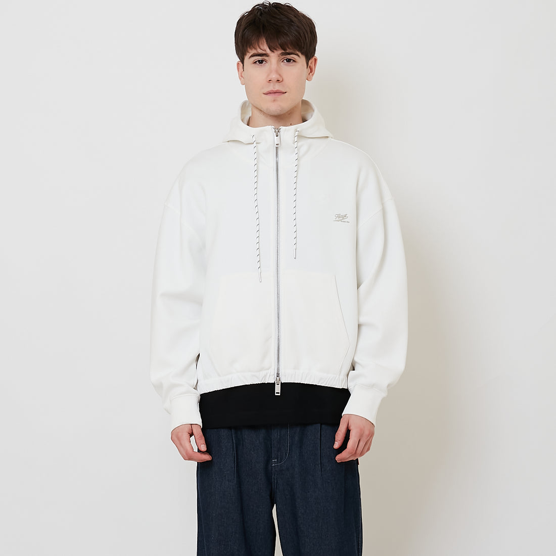 Men Oversized Jacket - Off White - SM2510161A