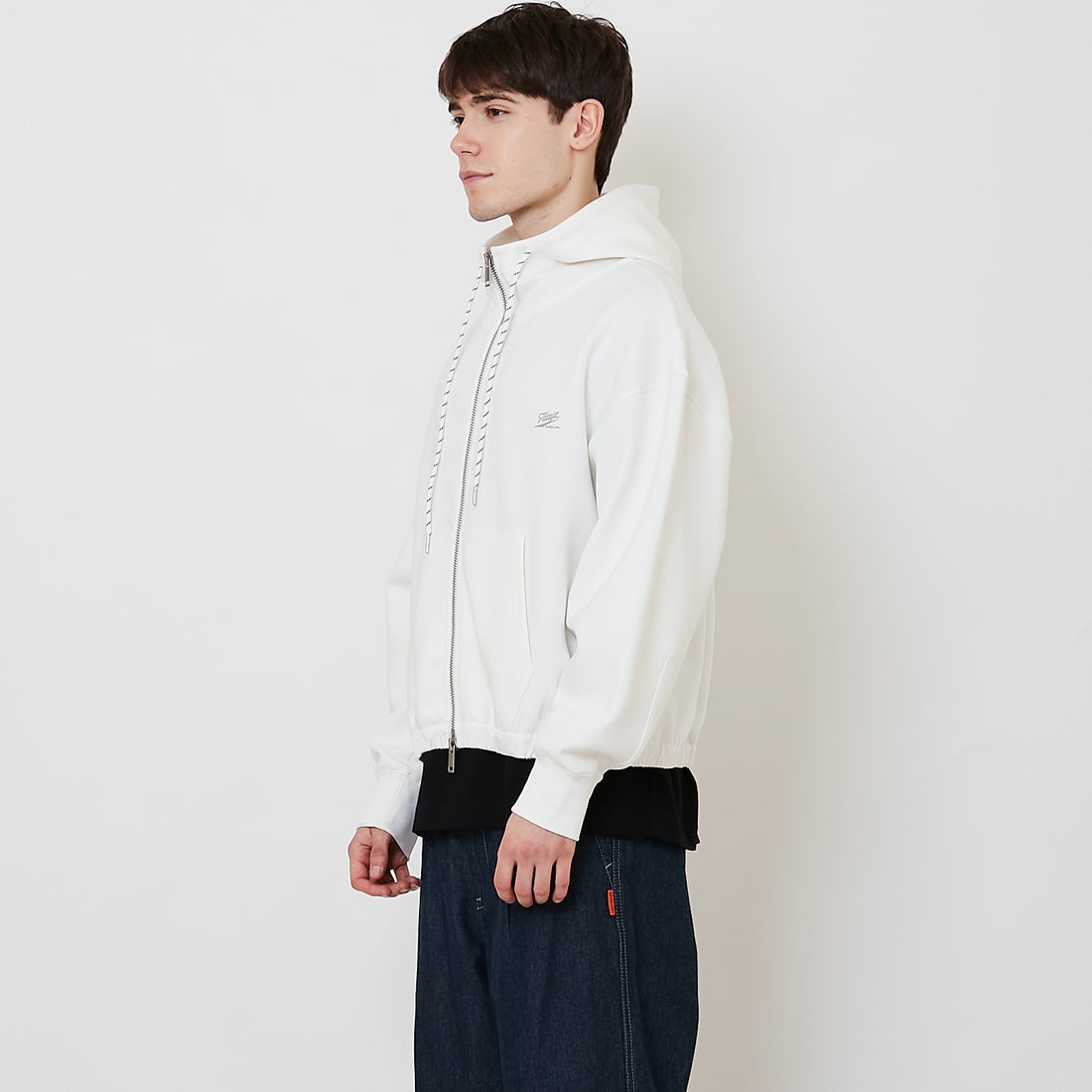 Men Oversized Jacket - Off White - SM2510161A