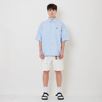 Men Wide Leg Jorts - Off White - SM2510166A