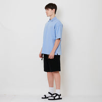 Men Wide Leg Jorts - Black - SM2510166D