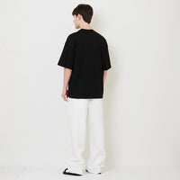 Men Barrel Leg Long Jeans - Off White - SM2510167A