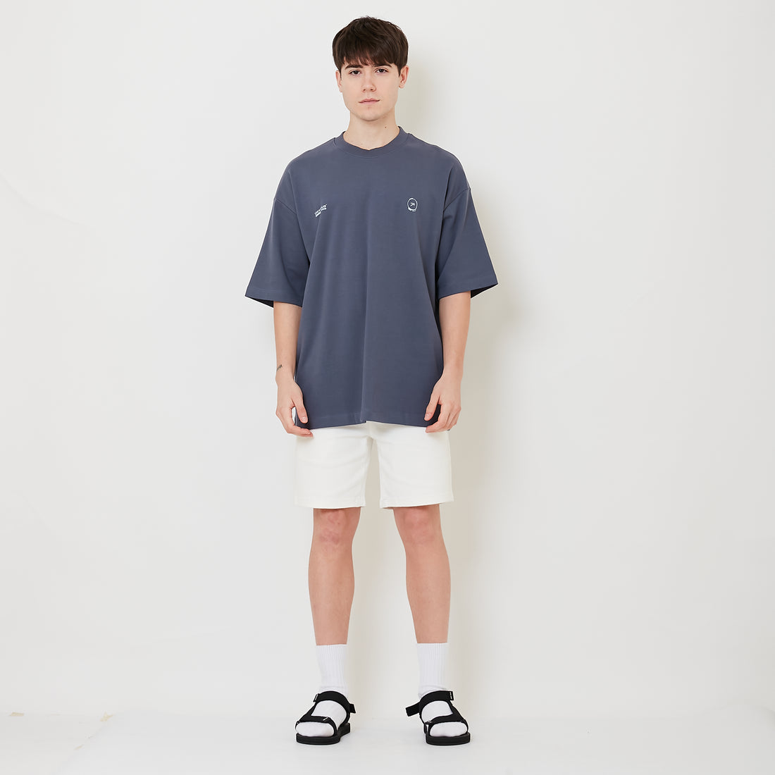 Men Denim Shorts - Off White - SM2510168A