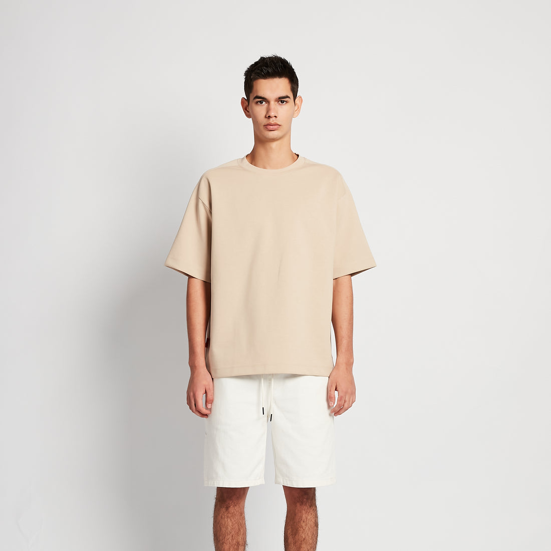 Men Raglan Sleeve Top - Beige - SM2510169B