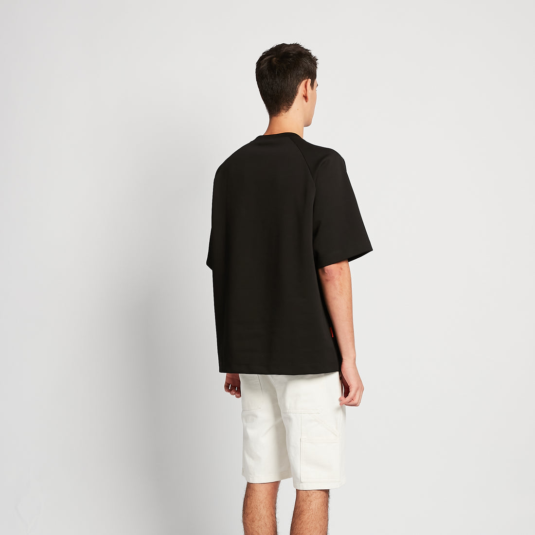 Men Raglan Sleeve Top - Black - SM2510169E