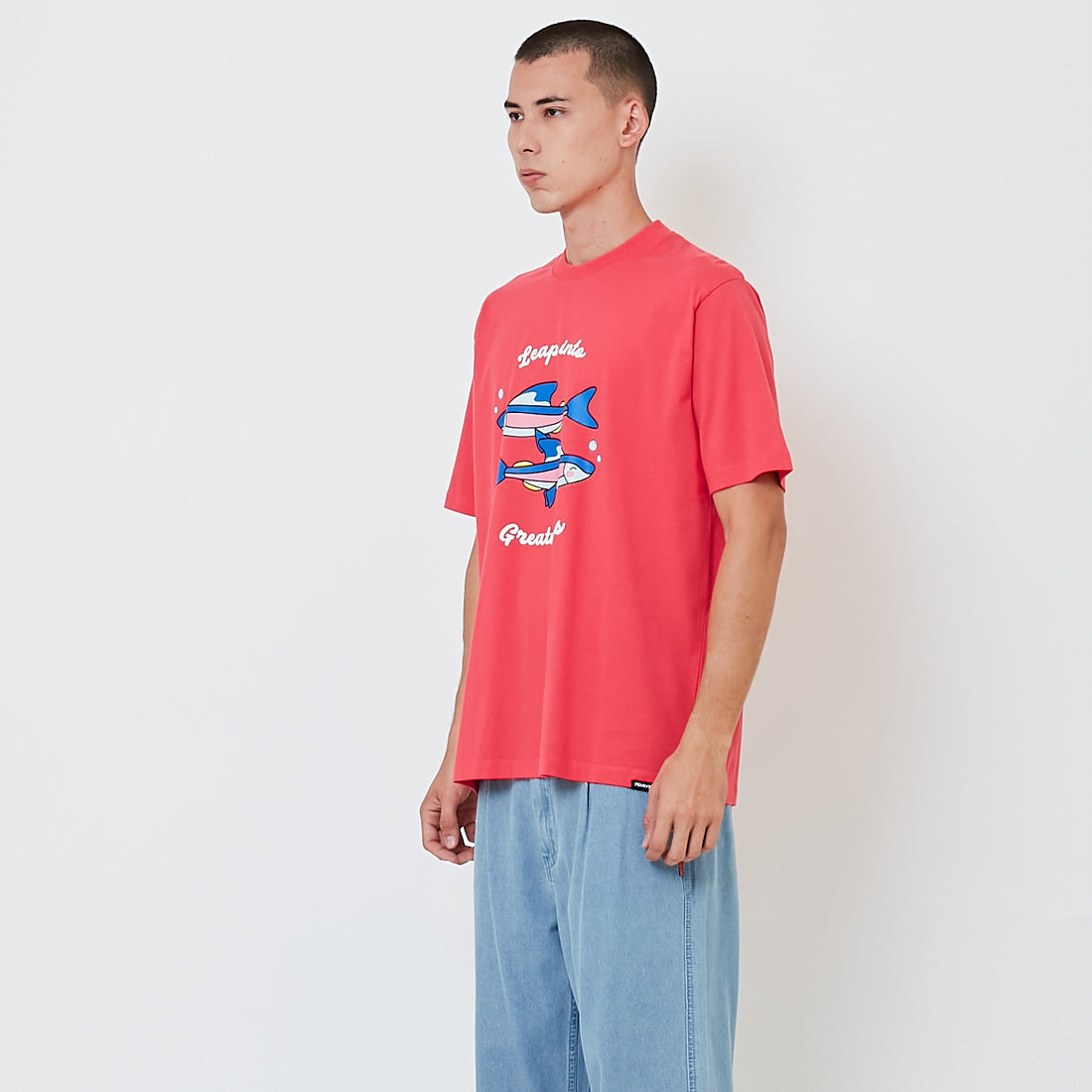 Men Graphic Tee - Fuchsia - SM2510226B