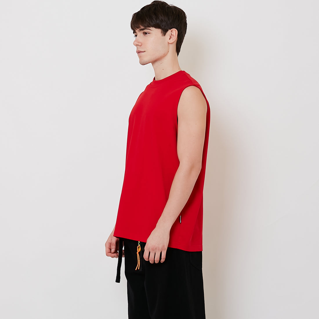 Men Oversized Sleeveless Top - Red - SM2511174A