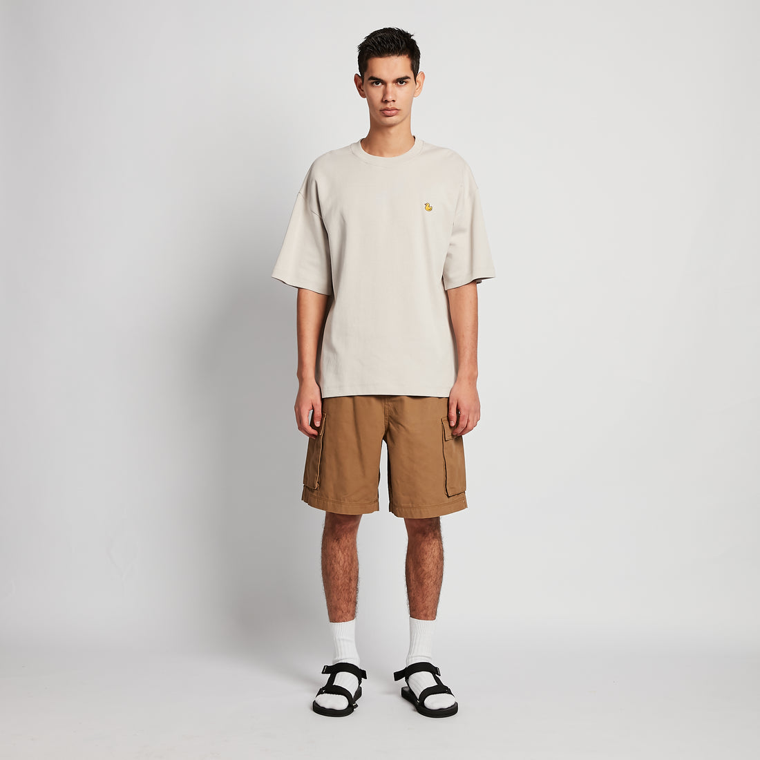 Men Cargo Shorts - Khaki - SM2511182A