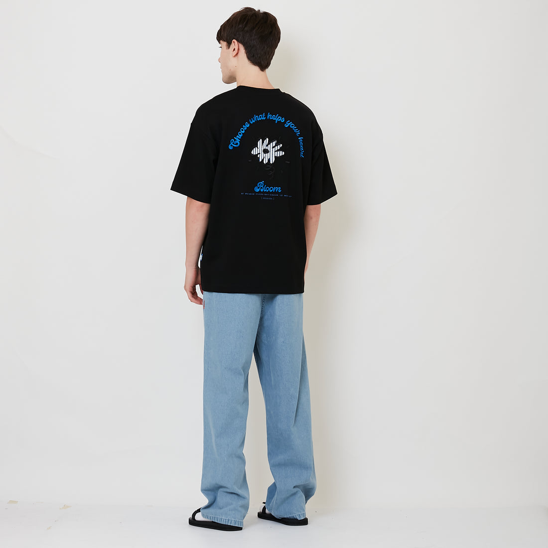 Men Denim Easy Pants - Light Blue - SM2511184A