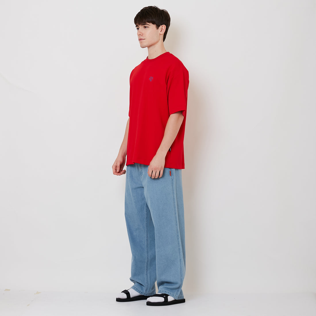 Men Denim Easy Pants - Light Blue - SM2511184A