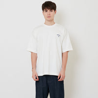 Men Embroidery Oversized Tee - Off White - SM2511188A