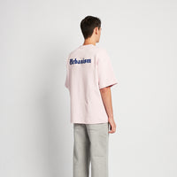Men Embroidery Oversized Tee - Light Pink - SM2511189B