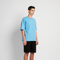 Men Embroidery Oversized Tee - Blue - SM2511190B