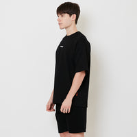 Men Embroidery Oversized Tee - Black - SM2511190C