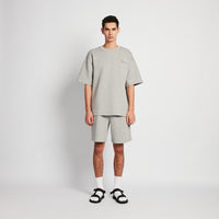 Men Sweat-Shorts - Melange Grey - SM2511193B