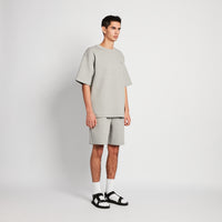 Men Sweat-Shorts - Melange Grey - SM2511193B