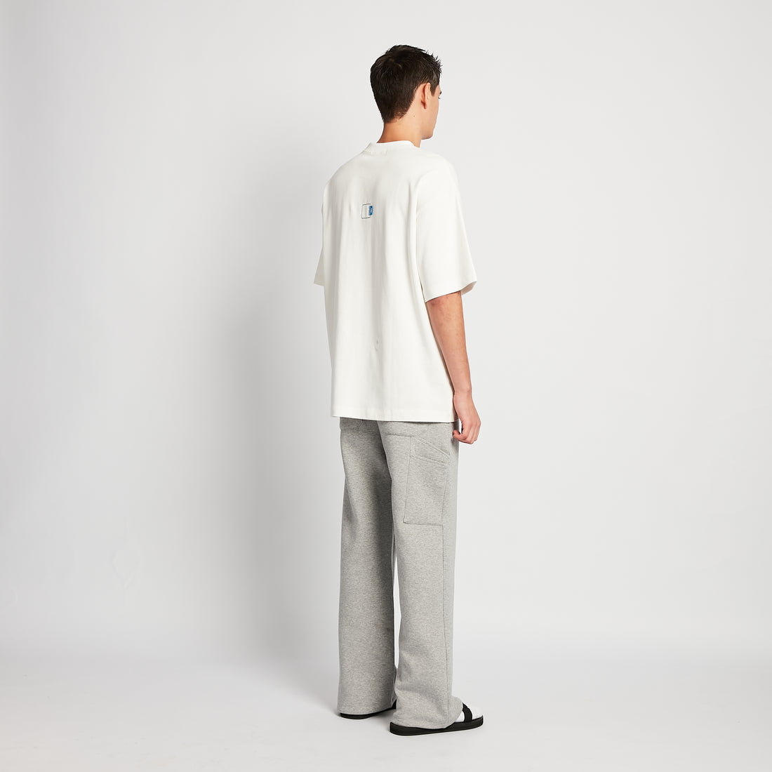 Men Sweatpants - Melange Grey - SM2511194B