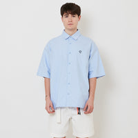 Men Oversized Shirt - Light Blue - SM2512200B