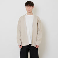 Men Oversized Cardigan - Beige - SM2512202A