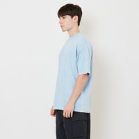 Men Oversized Washed Tee - Light Blue - SM2512203A