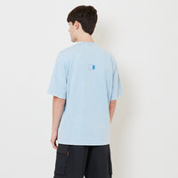 Men Oversized Washed Tee - Light Blue - SM2512203A
