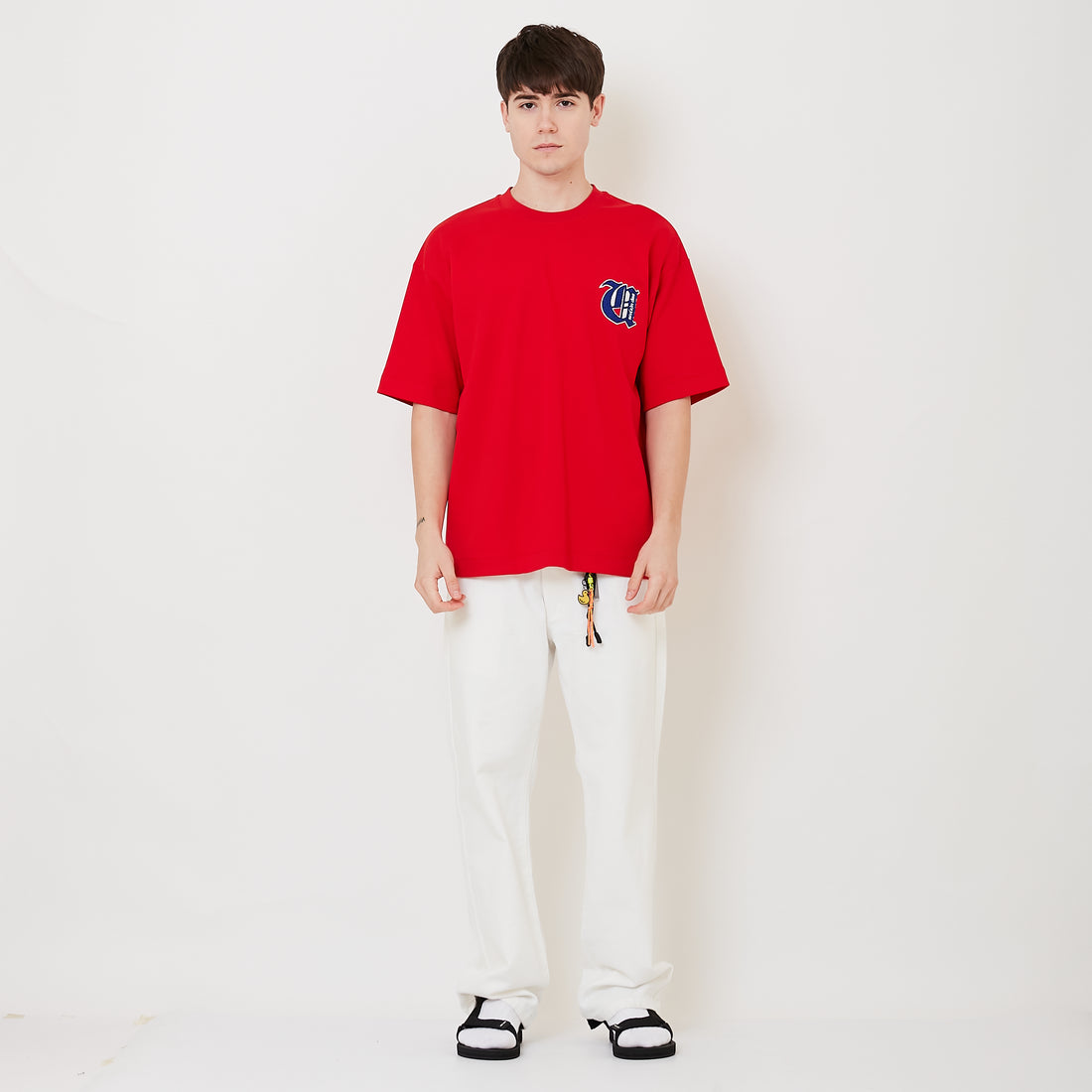 Men Straight Cut Long Jeans - Off White - SM2512204A