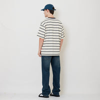 Men Straight Cut Long Jeans - Dark Blue - SM2512204C