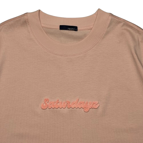 Men Embroidery Oversized Tee - Salmon - SM2512209B