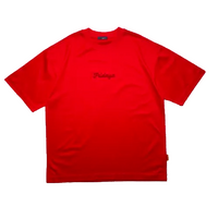 Men Embroidery Oversized Tee - Red - SM2512209E