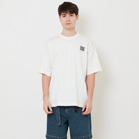 Men Embroidery Oversized Tee - Off White - SM2512210A