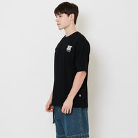 Men Embroidery Oversized Tee - Black - SM2512210D