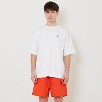 Men Embroidery Oversized Tee - Off White - SM2512211A