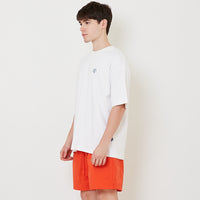 Men Embroidery Oversized Tee - Off White - SM2512211A