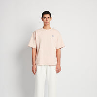 Men Embroidery Oversized Tee - Salmon - SM2512211B