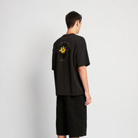 Men Embroidery Oversized Tee - Black - SM2507116D