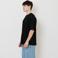 Men Embroidery Oversized Tee - Black - SM2512211D