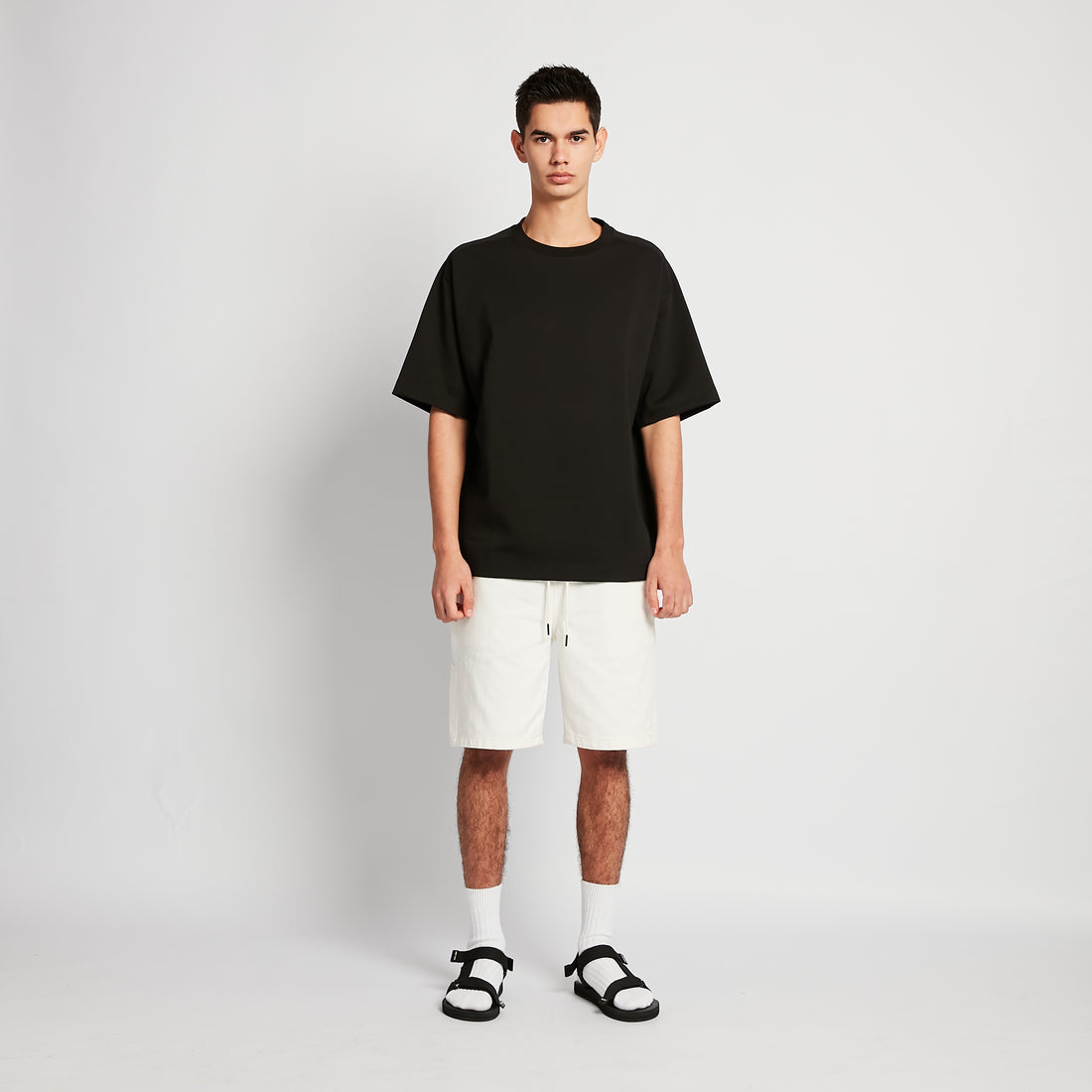 Men Cargo Shorts - Off White - SM2512213A
