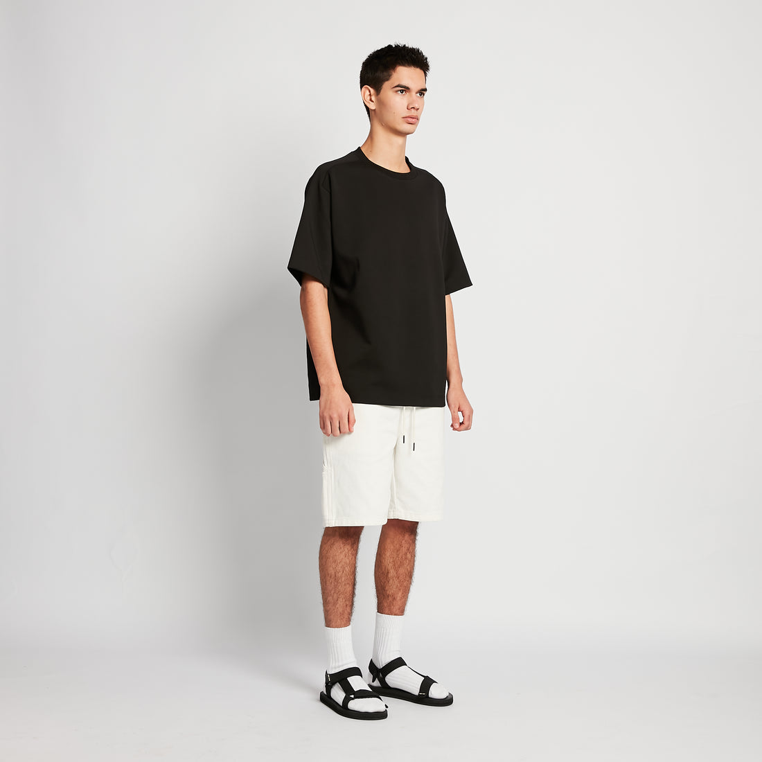 Men Cargo Shorts - Off White - SM2512213A