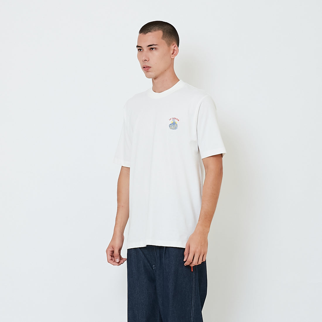Men Graphic Tee - Off White - SM2512221A