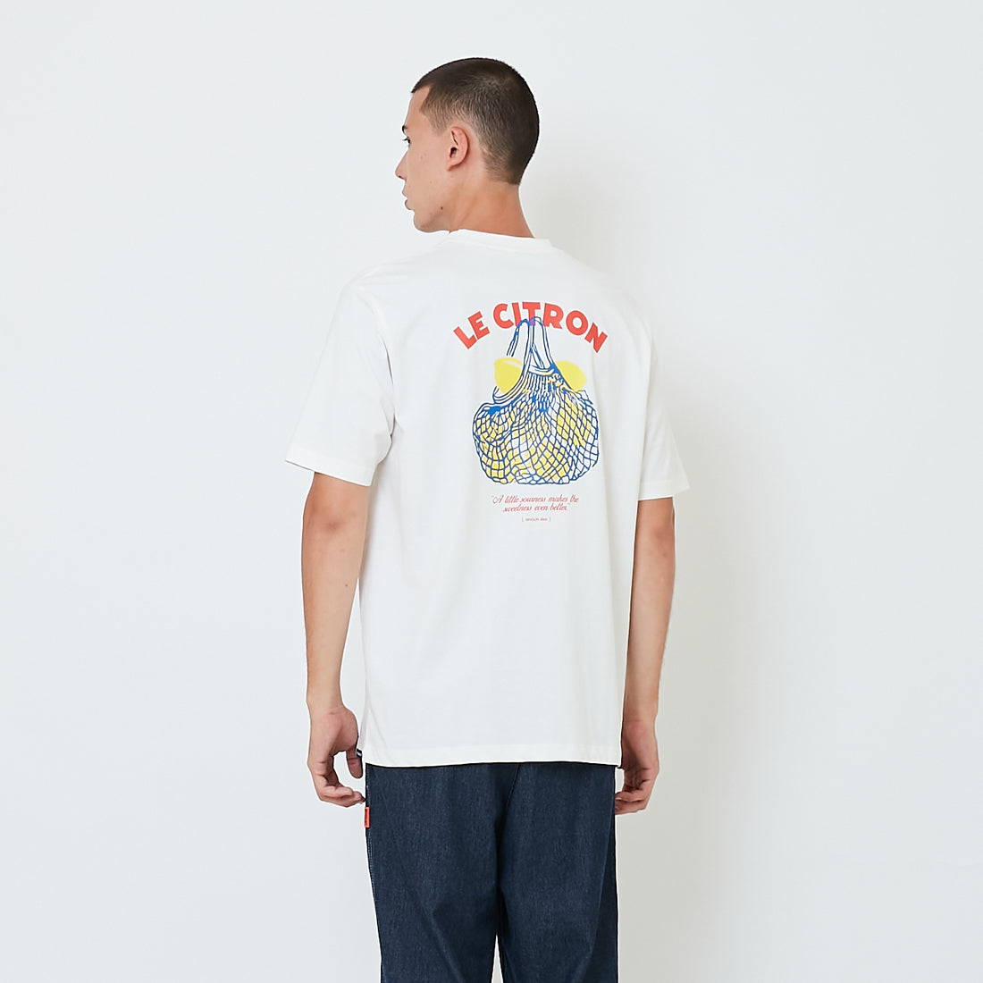 Men Graphic Tee - Off White - SM2512221A