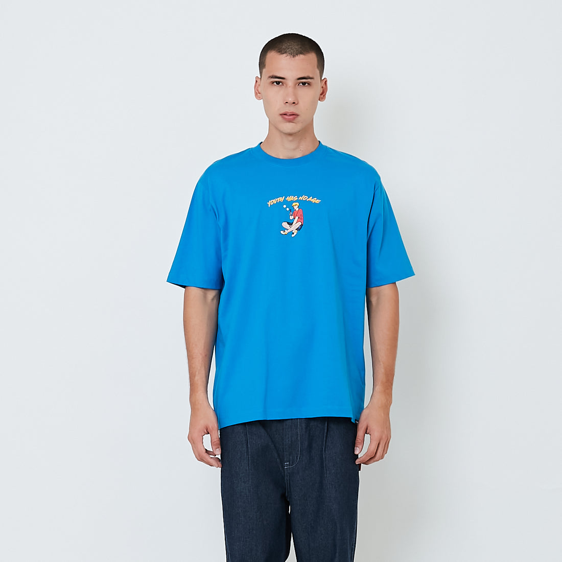 Men Graphic Tee - Royal Blue - SM2512222B