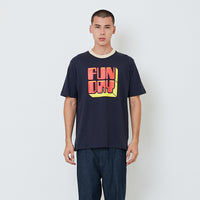 Men Graphic Tee - Navy - SM2512223B