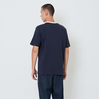 Men Graphic Tee - Navy - SM2512223B