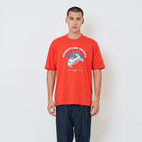 Men Graphic Tee - Dark Orange - SM2512224B