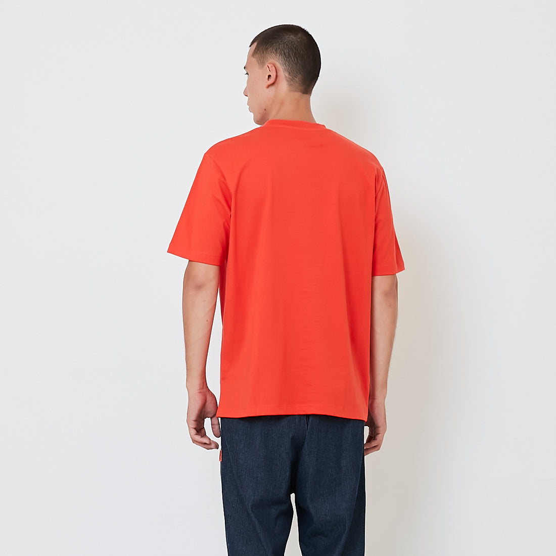 Men Graphic Tee - Dark Orange - SM2512224B